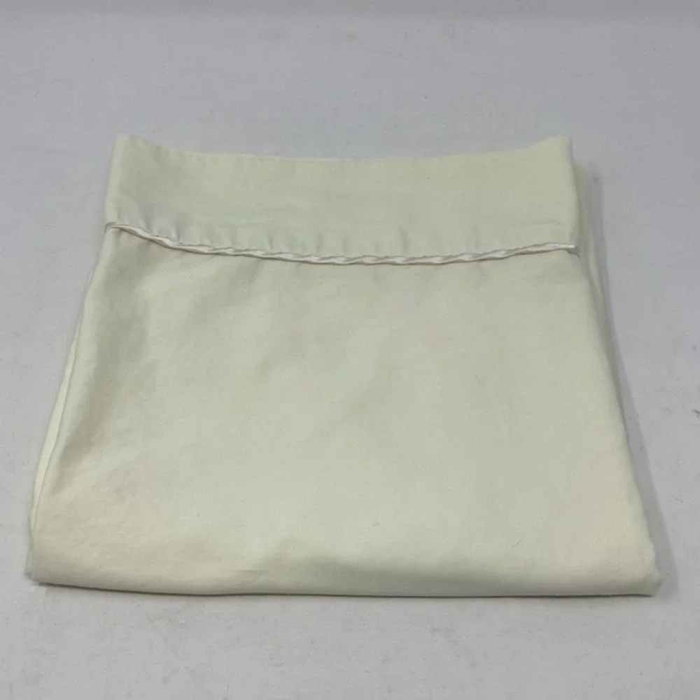 Vtg DreamFit Pillowcase 100% Cotton King Size Made in USA Cream‎ Ivory Piping